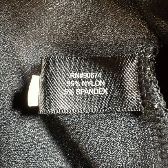 BOSTON PROPER Large Black Peplum Top Blouse Sleeveless - Picture 4 of 6